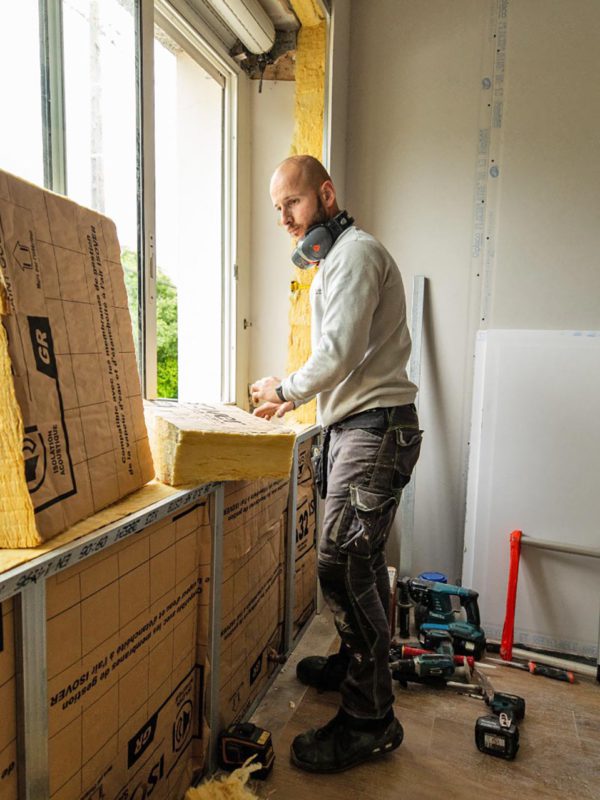 Isolation placo maison concarneau à Trégunc — Guilbaud
