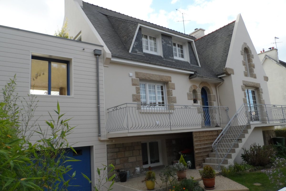 Rénovation et extension d'une maison néo-bretonne à Rosporden — Guilbaud